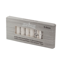 SUPER HEROES Carbon Filter Tips Ø6 Slim Box a`10