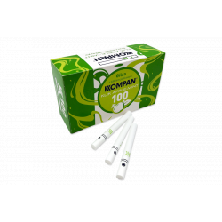 KOMPAN Klik Apple Mint 100 Cigarette Filter Tubes With Capsule