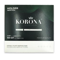GOLDEN CROWN KORONA 100 MENTHOL Filter Tips (Ø6.8mm) + 2 Holders