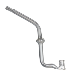 CIGARETTE HOLDER, GLASS MOUTHPIECE 1 curved transparent glass pipe