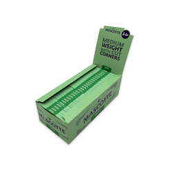 MASCOTTE Green Cigarette Rolling Papers Full Box 50 Packs