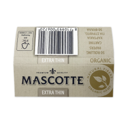 MASCOTTE Organic Hemp Extra Thin Cigarette Rolling Papers Full Box 50 Packs