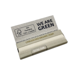 MASCOTTE Organic Hemp Extra Thin Cigarette Rolling Papers Full Box 50 Packs