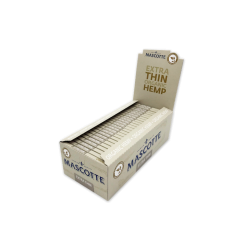 MASCOTTE Organic Hemp Extra Thin Cigarette Rolling Papers Full Box 50 Packs