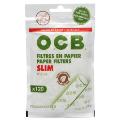 OCB Natural Eco Filter Tips Ø6 Slim 120