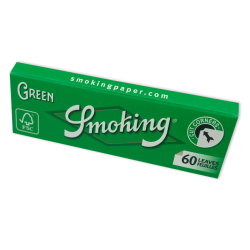 SMOKING Green Regular Rolling Paper 50 x 60 = 3000 papers