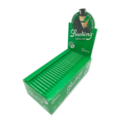 SMOKING Green Regular Rolling Paper 50 x 60 = 3000 papers