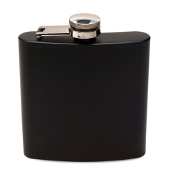 Crafter's Tanker Stainless Steel Hip Flask Black (177ml/6oz.)